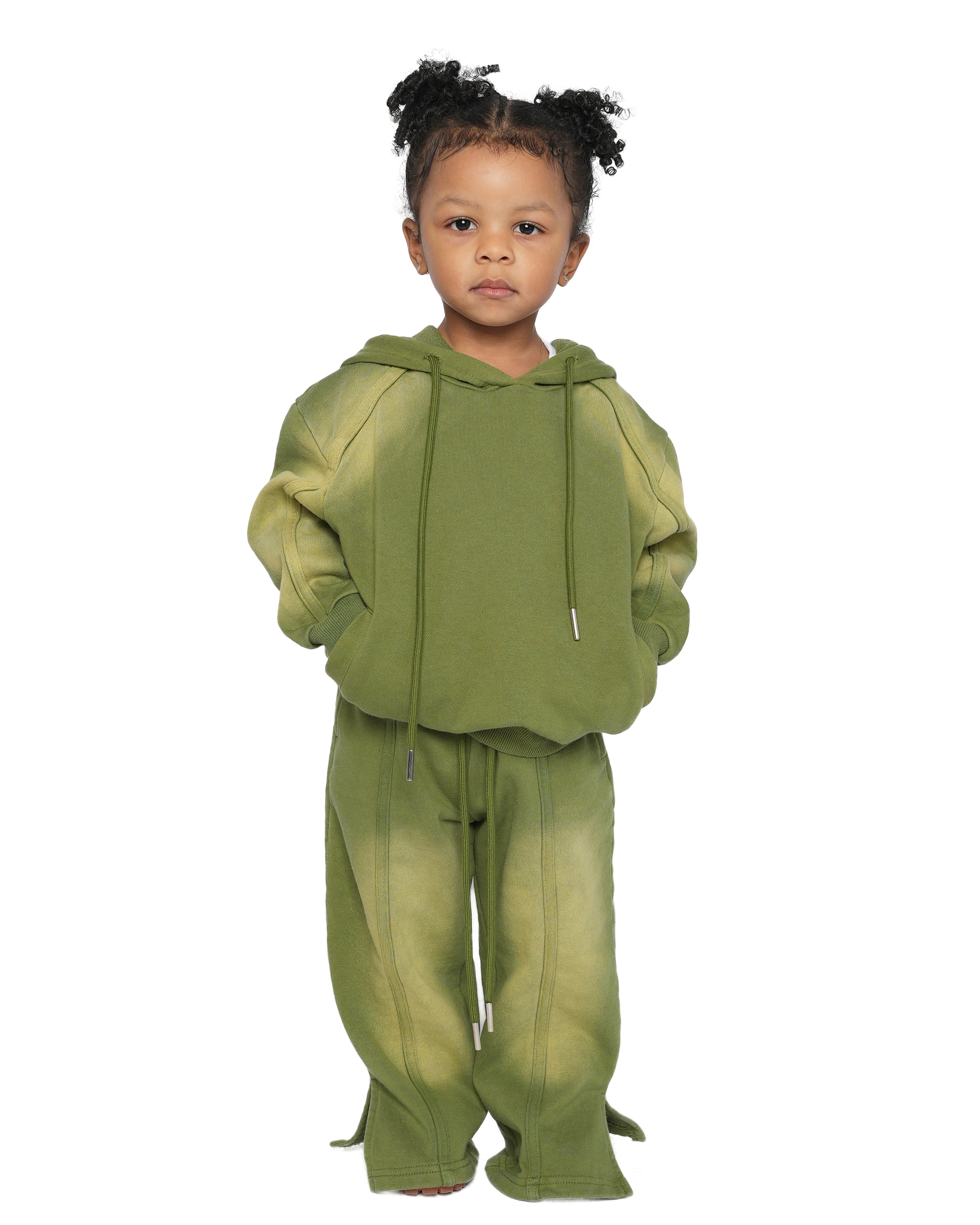 FIDELE ACID WASH HOODIE (MOSS)